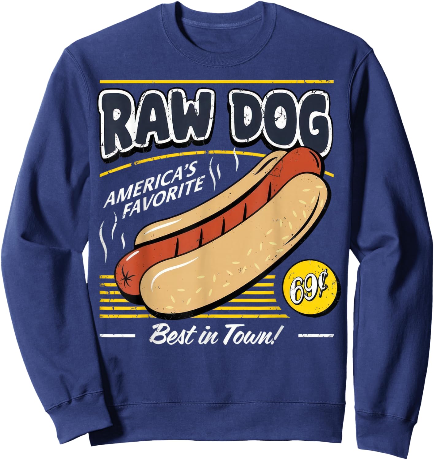 Raw Dog America's Favourite Sweatshirt - Sweatshirt | Navy