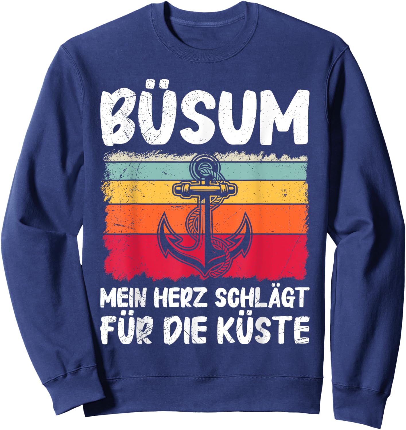 Büsumer BÜSUM Mein Herz SCHLÄGT FÜR DIE KÜSTE Büsum Sweatshirt - Sweatshirt | Navy