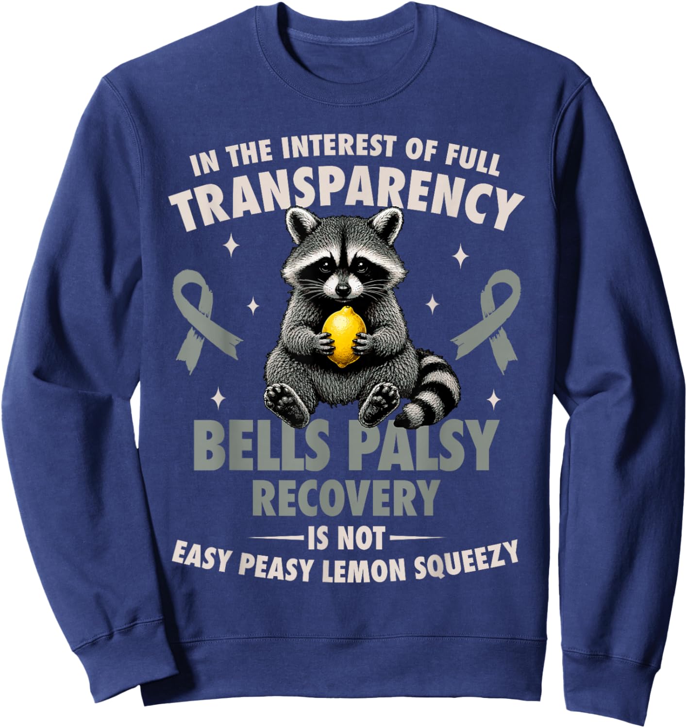 Bells Palsy Warrior Sweatshirt - Sweatshirt | Navy