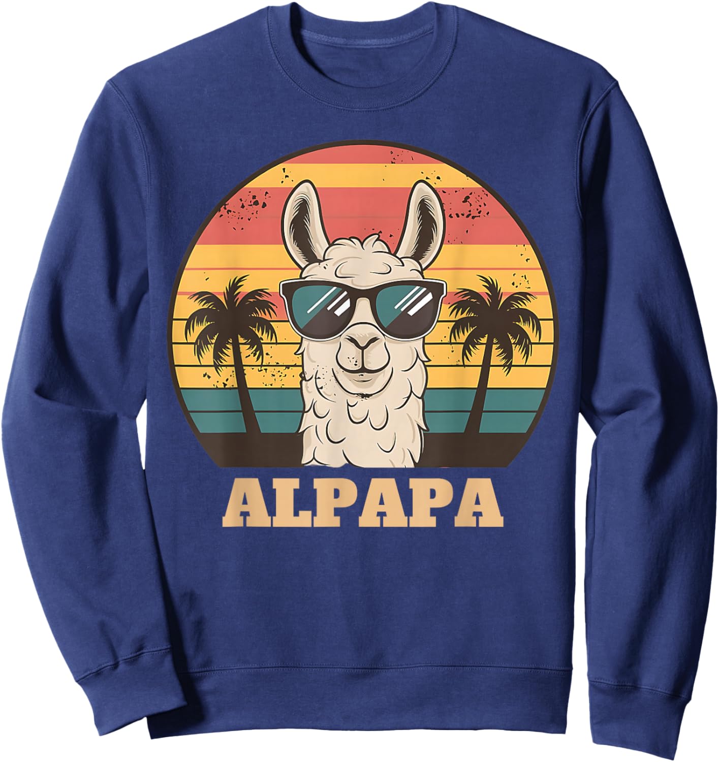 Lustiges Alpaka Dad Design zum Vatertag Sweatshirt - Sweatshirt | Navy