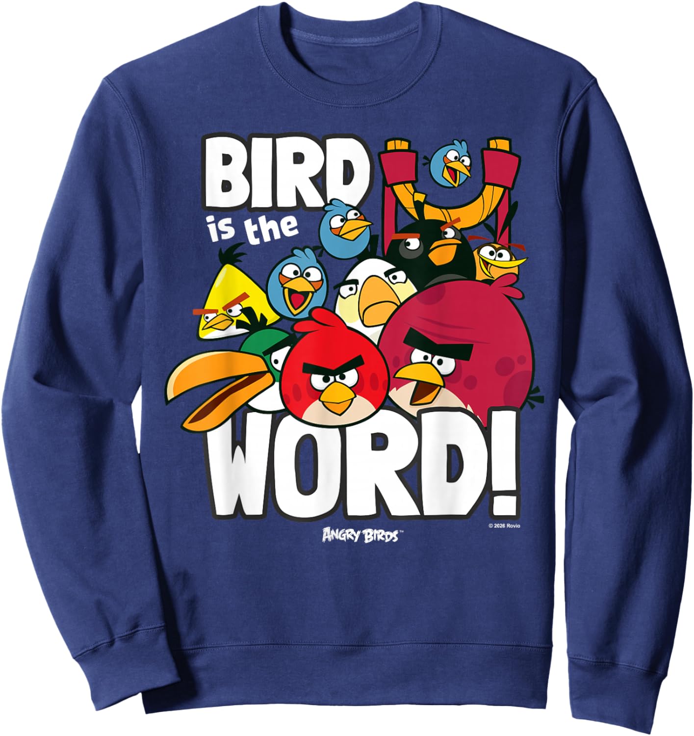 Angry Birds Group Bird is the Word Sweatshirt - Sweatshirt | Navy