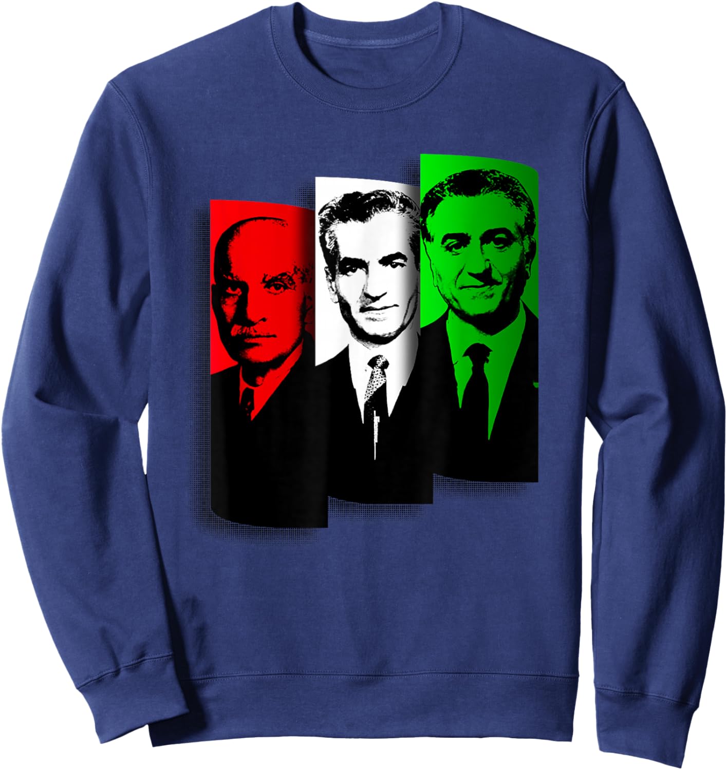 Shahs of Iran Pahlavi Monarchy Persian Leader Sweatshirt - Sweatshirt | Navy