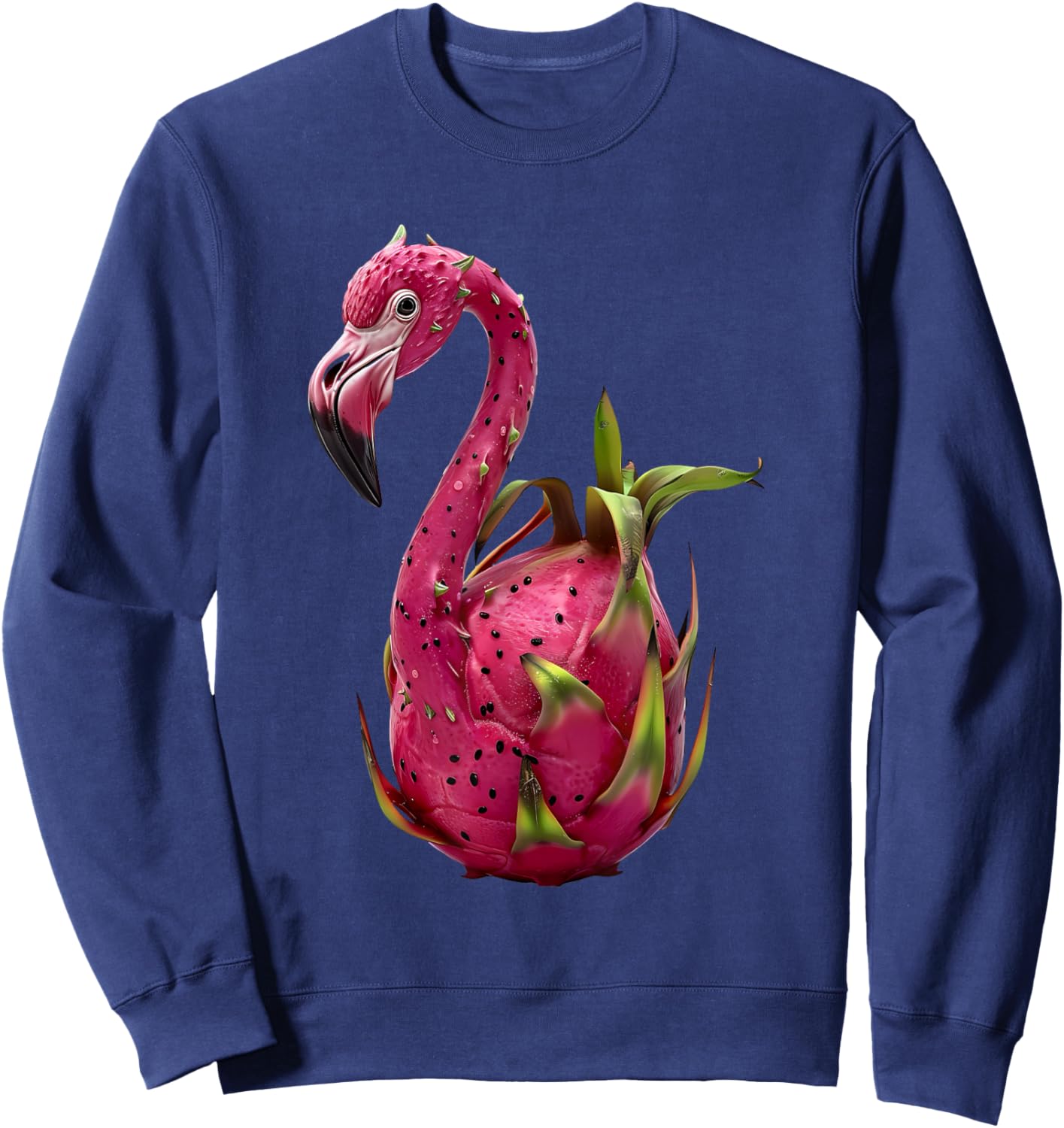 Flamingo Dragon Fruit Sweatshirt - Sweatshirt | Navy