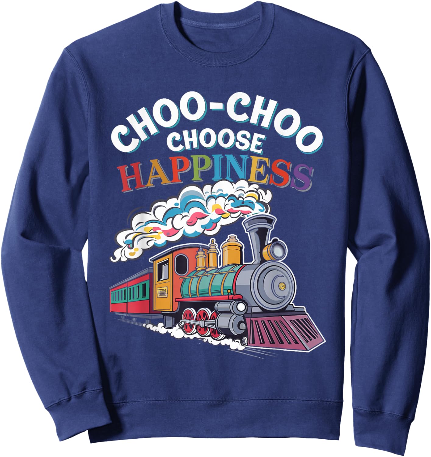 Trainspotting Railway Enthusiast Locomotive Lover Train Sweatshirt - Sweatshirt | Navy