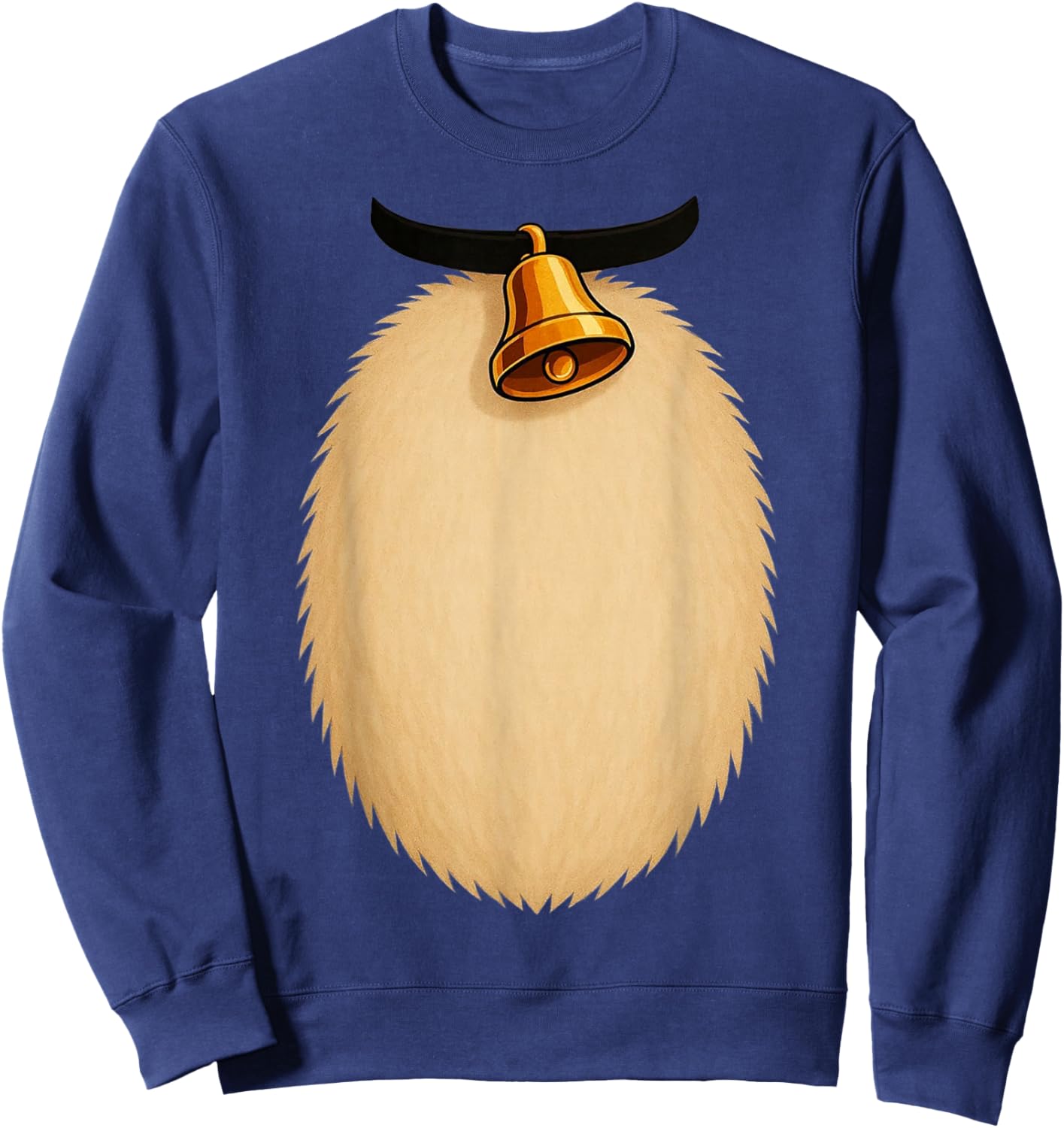 Reindeer Belly Costume Christmas Deer Women Men Kids Sweatshirt - Sweatshirt | Navy