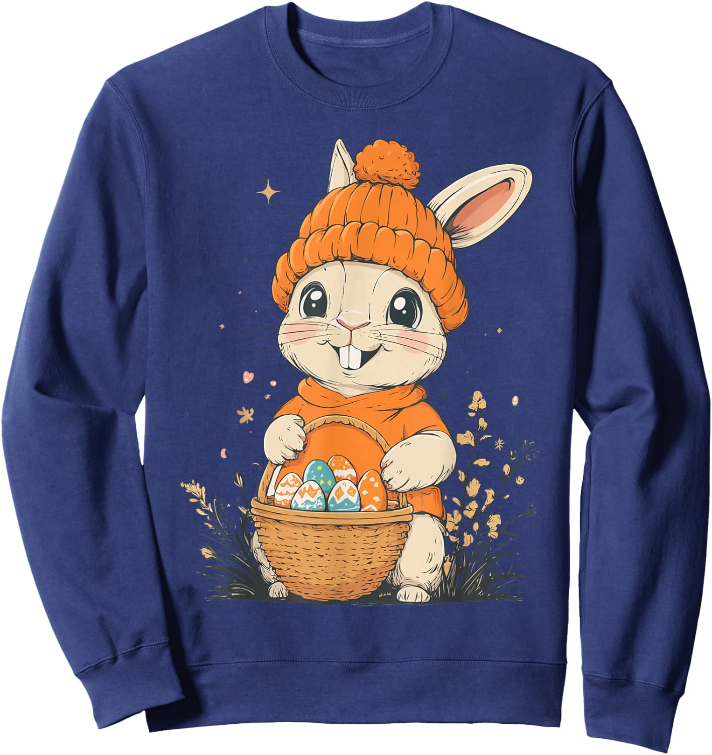 Easter Bunny Costume for Kids Girls Boys Decoration Easter Bunny , Black, S Sweatshirt - Sweatshirt | Navy