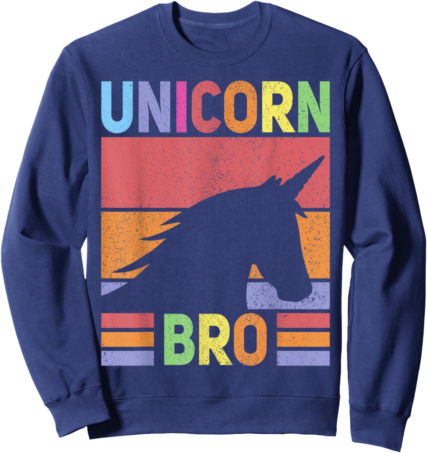 Unicorn Birthday Outfit Brother Unicorn Costume Bro Unicorn Sweatshirt - Sweatshirt | Navy