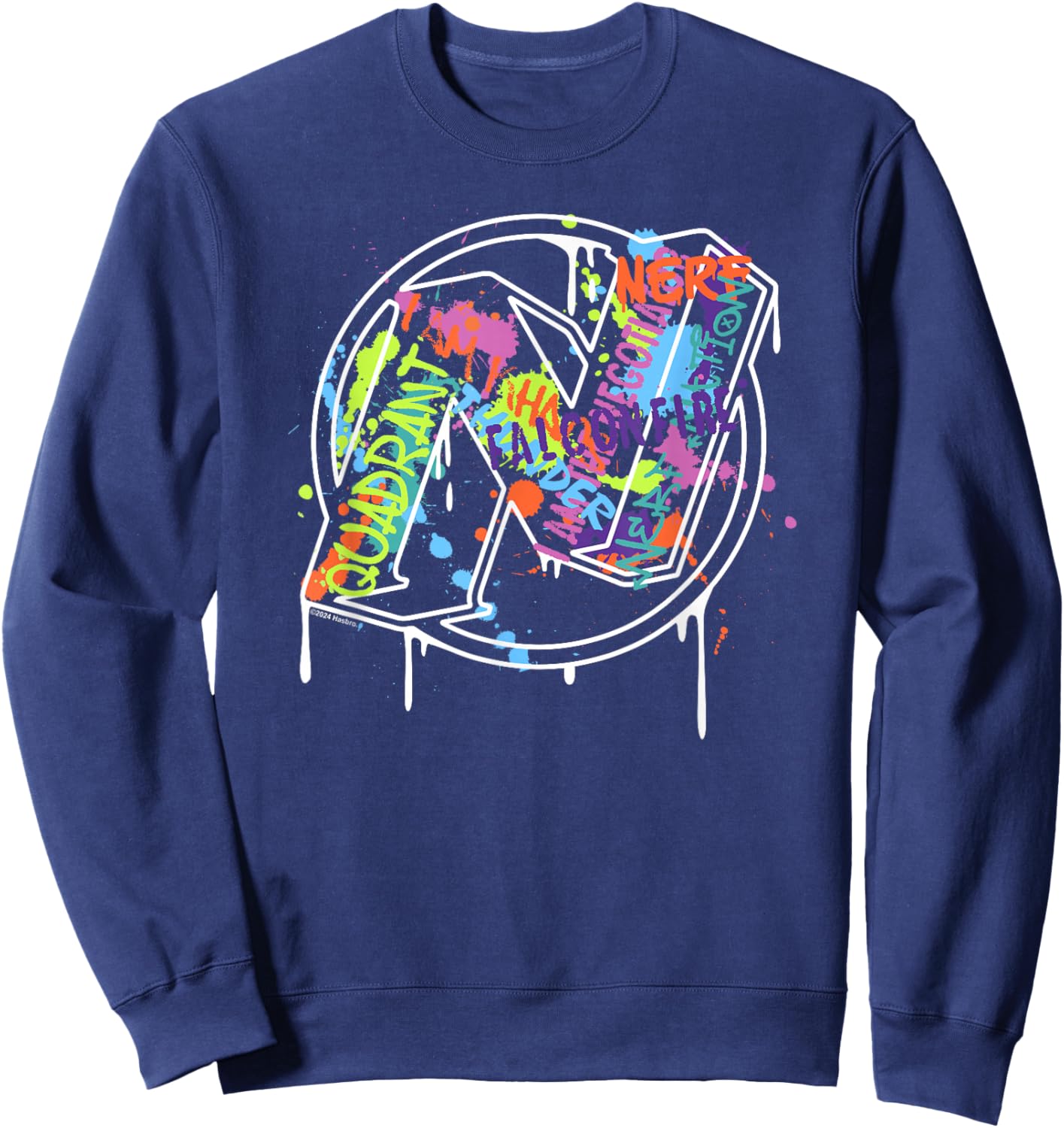Nerf Graffiti Drips Sweatshirt - Sweatshirt | Navy