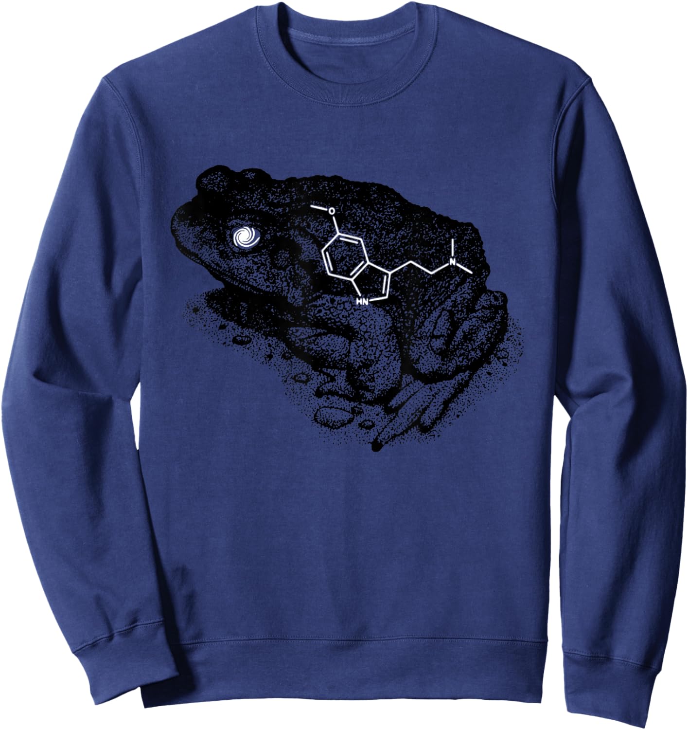 Bufo Alvarius Colorado River Toad Apparel Sonoran Desert Toad Sweatshirt - Sweatshirt | Navy