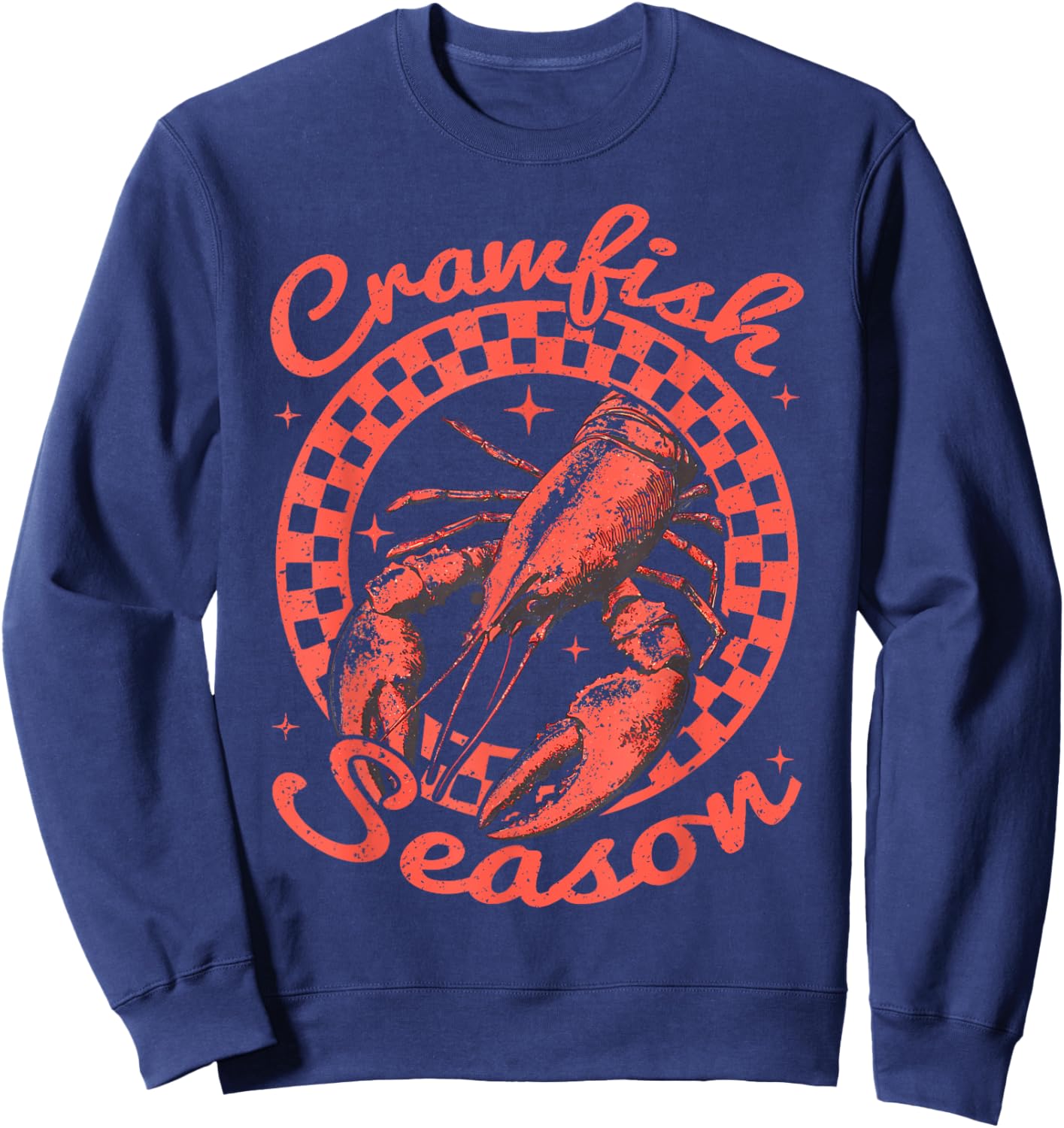 Crawfish Season Crawfish Boil Lobster Cajun Men Women Sweatshirt - Sweatshirt | Navy