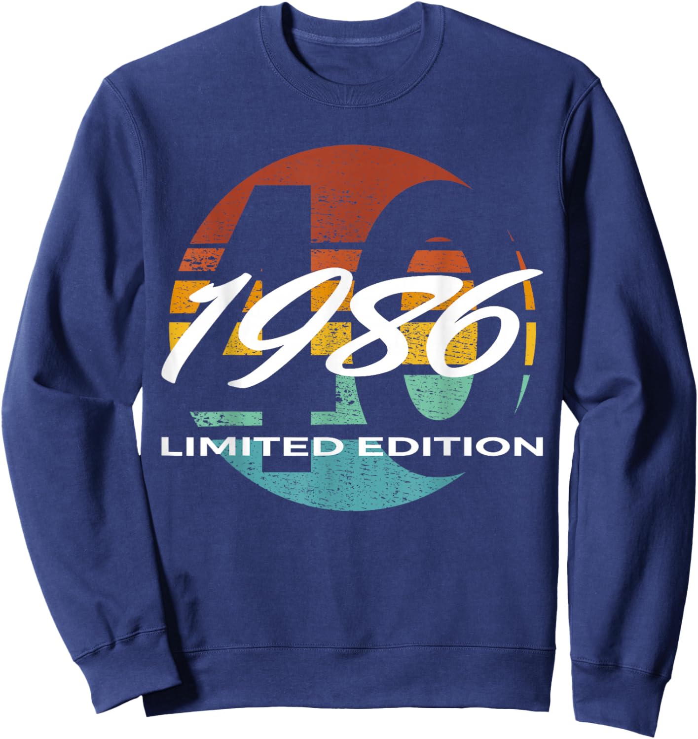 40th Birthday Man Woman 40 Years 1986 Funny Gift Sweatshirt - Sweatshirt | Navy