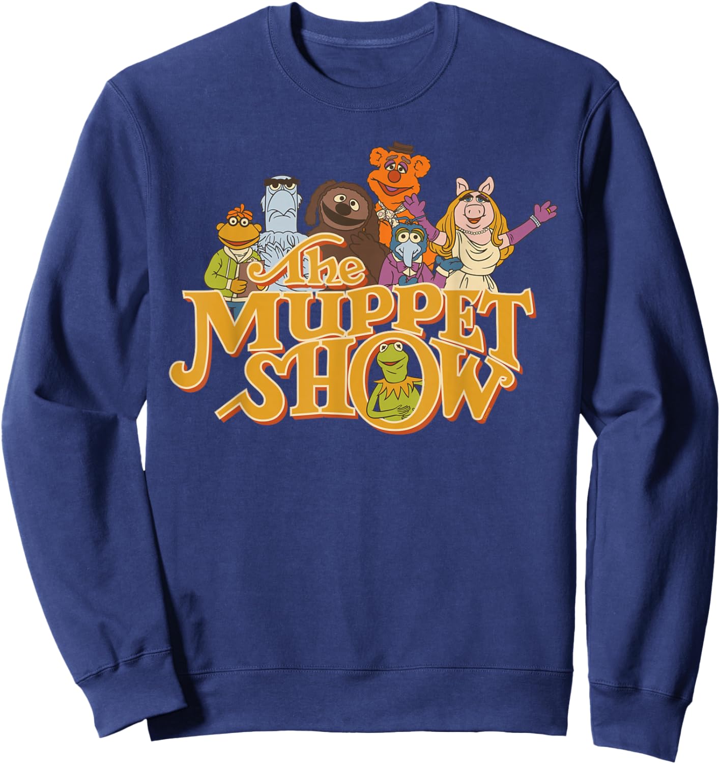 Disney The Muppet Show 50th Anniversary Logo and Muppets Sweatshirt - Sweatshirt | Navy