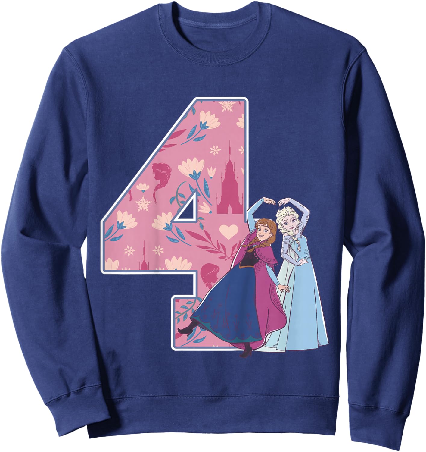 Frozen Sisters 4 Geburtstag Sweatshirt - Sweatshirt | Navy