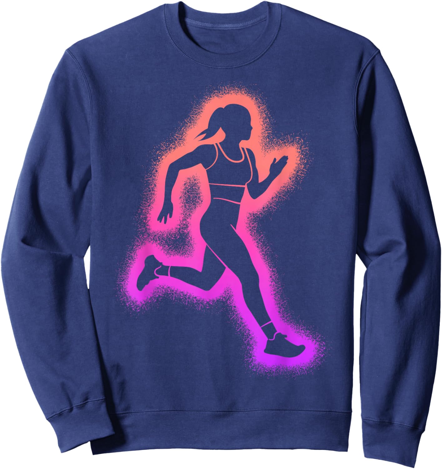Running Run Women Girls Kids Runner Sweatshirt - Sweatshirt | Navy
