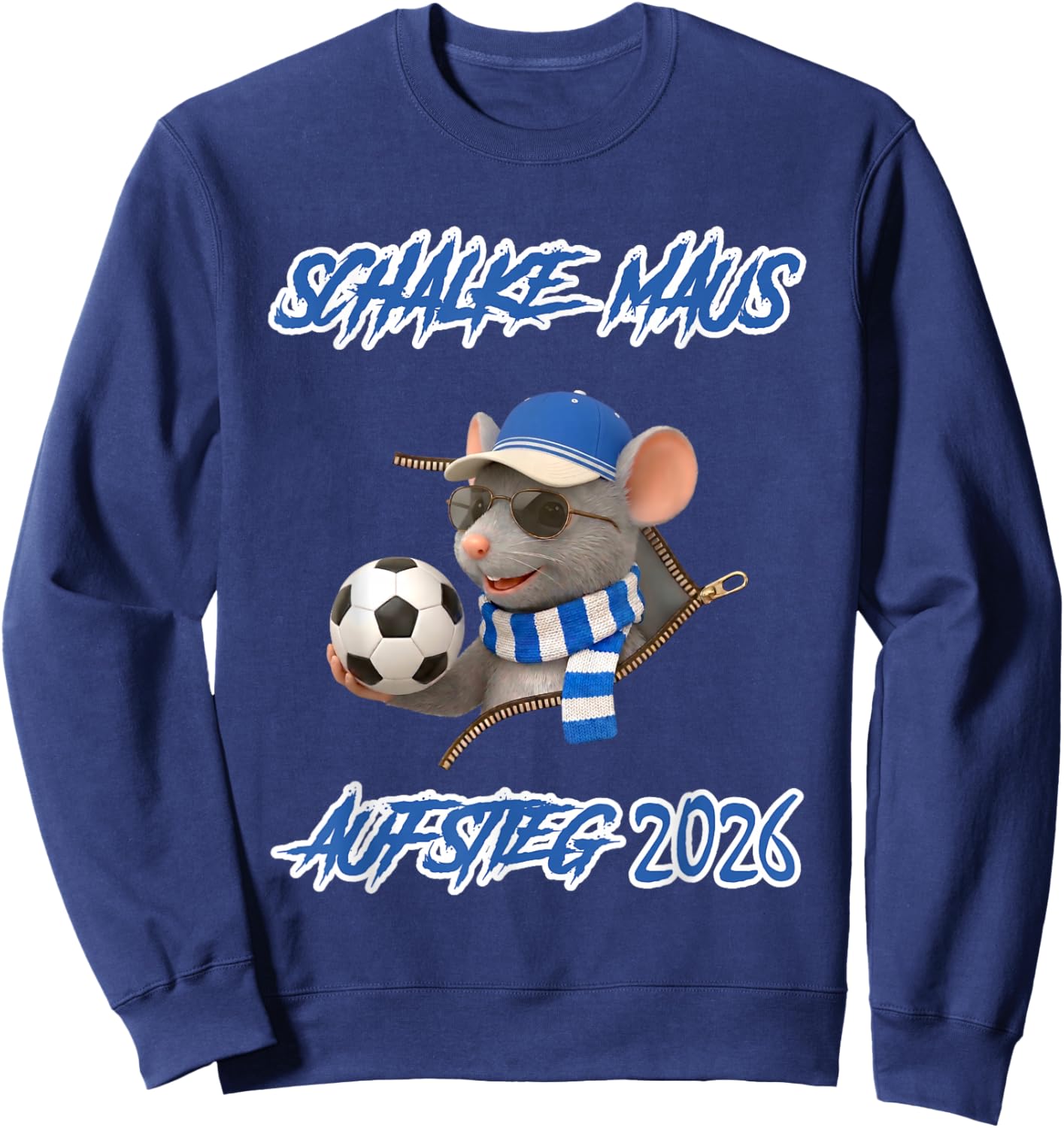 Schalke Maus Sweatshirt - Sweatshirt | Navy