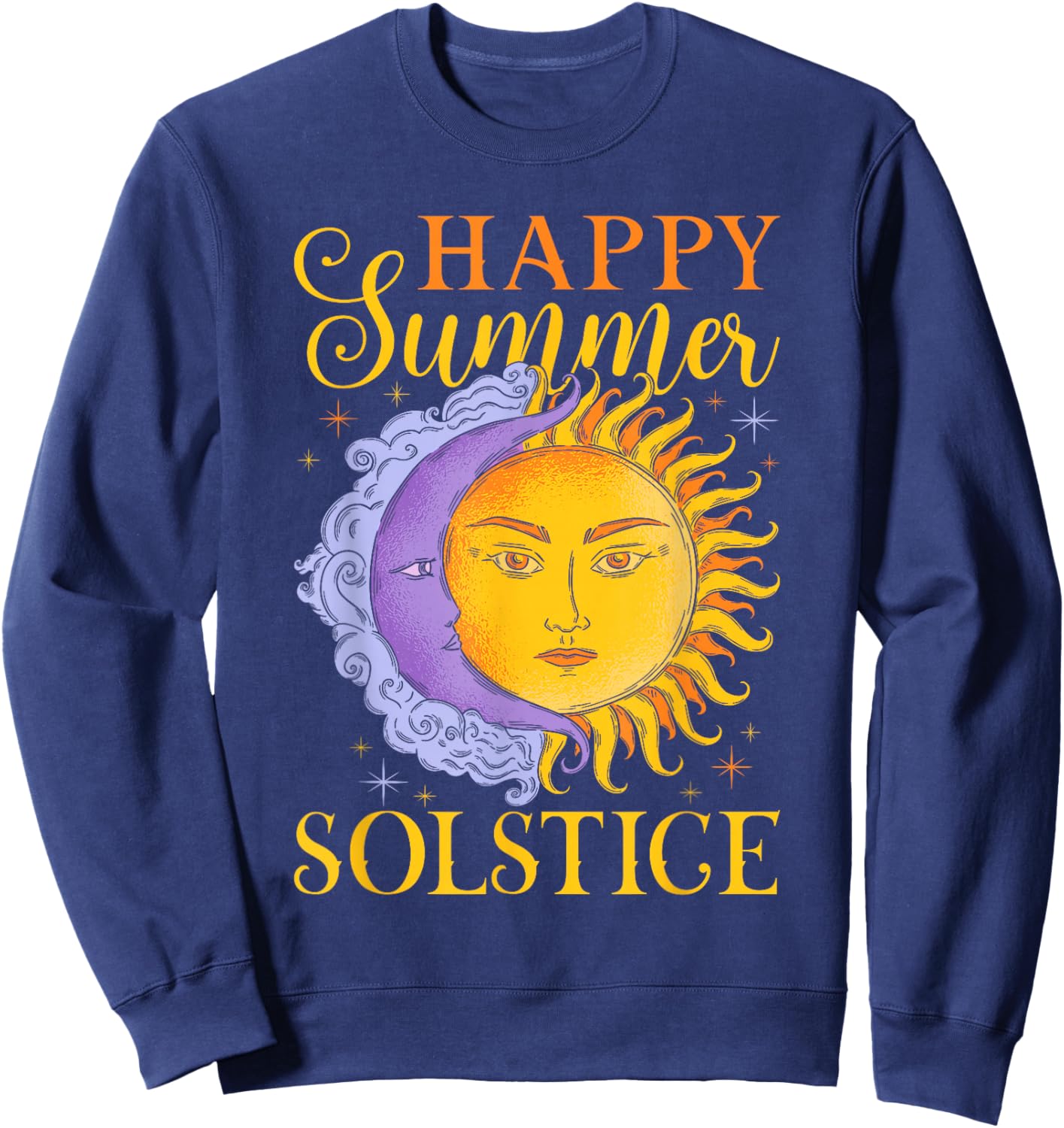 Happy Summer Solstice Festival Sweatshirt - Sweatshirt | Navy