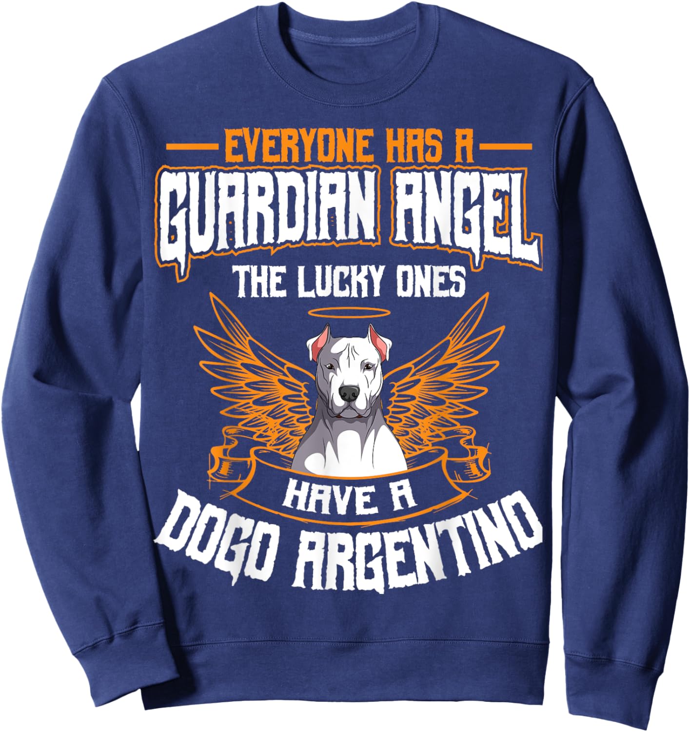 Dogo Argentino Breeder Hunting Dog Breed Owner Fur Parent Men Women Sweatshirt - Sweatshirt | Navy