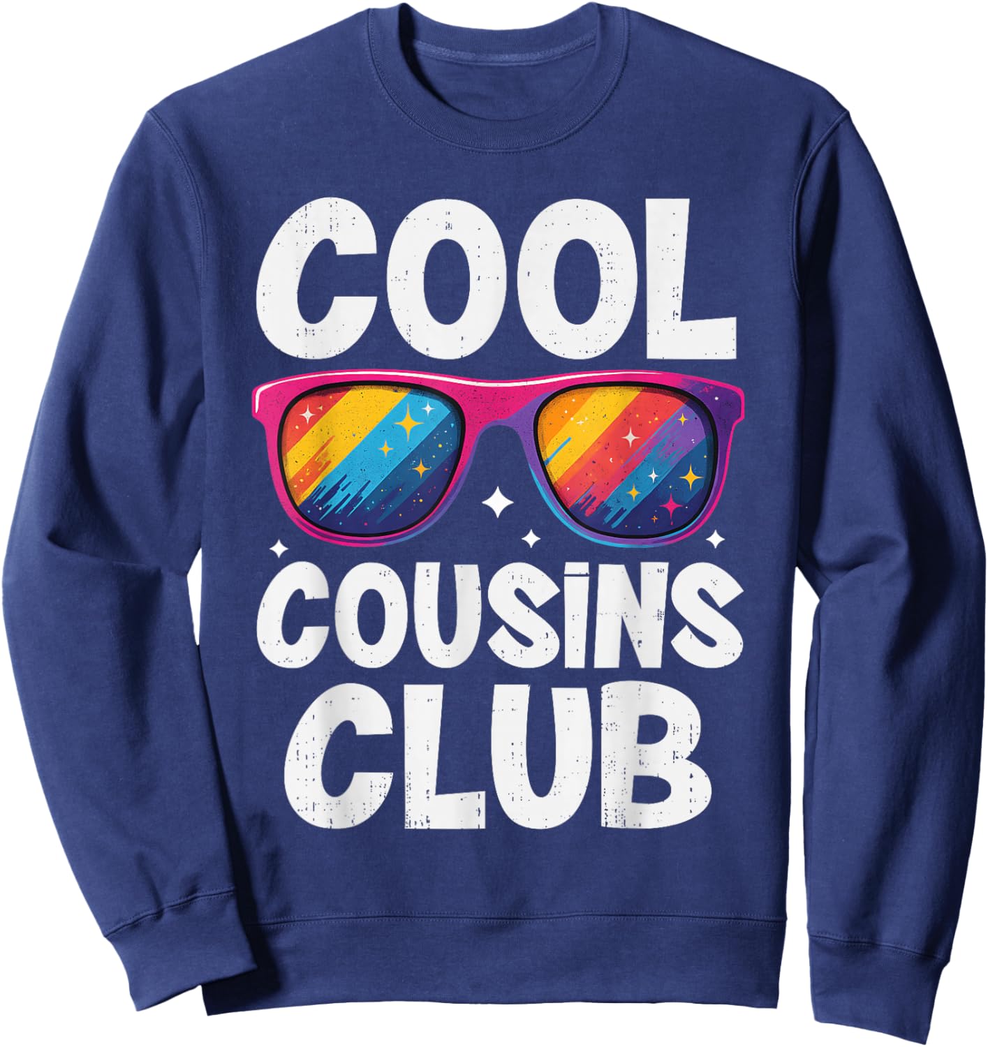 Cool Cousins Club Family Matching Funny Cousin Squad Outfit Sweatshirt - Sweatshirt | Navy