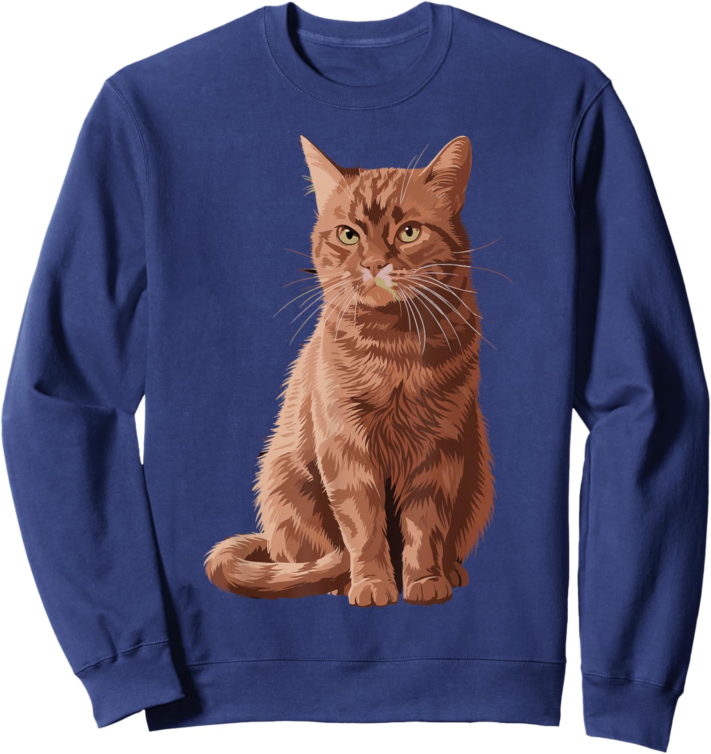 Orange Tabby Cat Orange Cat Sweatshirt - Sweatshirt | Navy