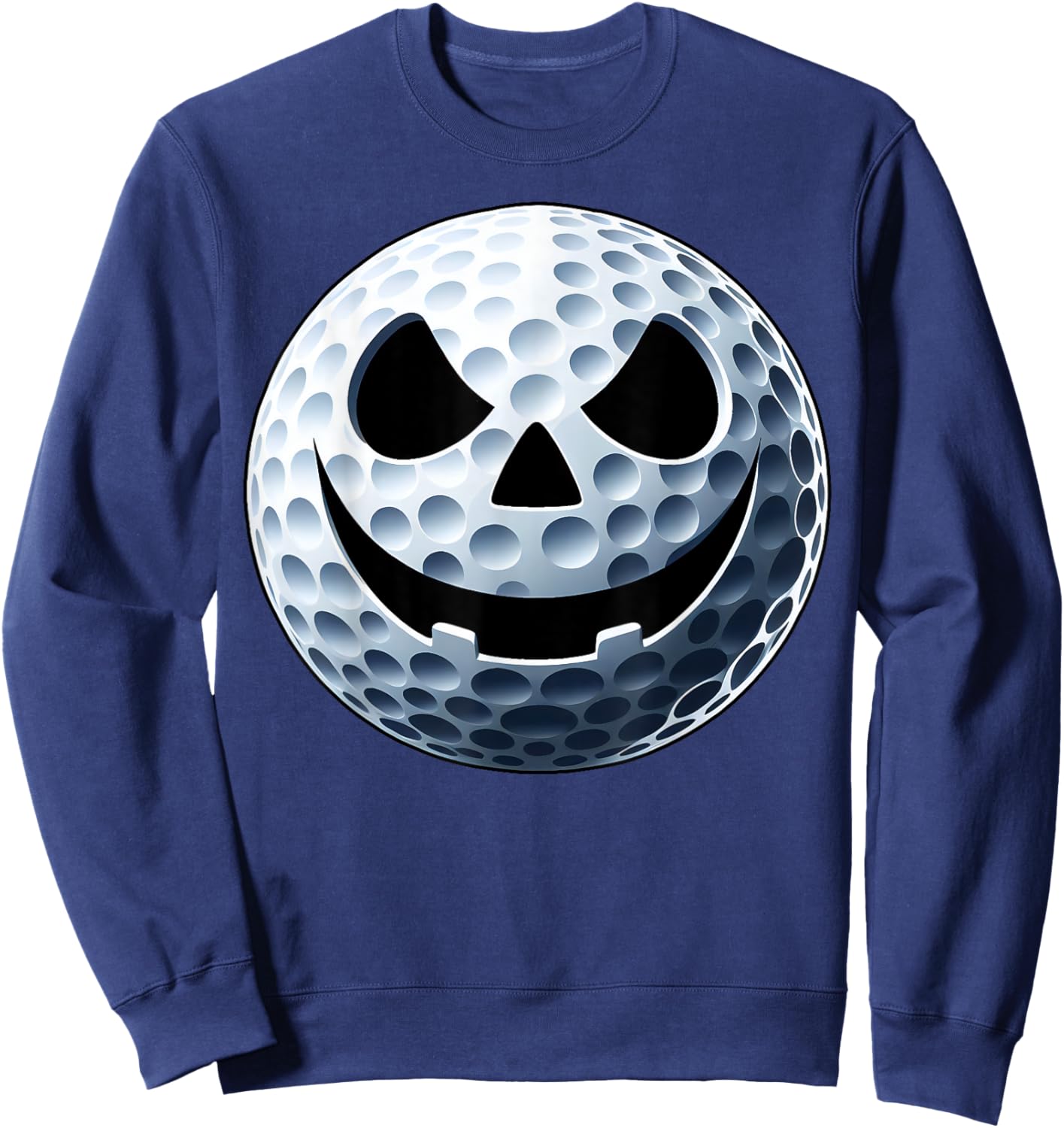 Funny Halloween Jack O Lantern Golf Player Coach Pitcher Sweatshirt - Sweatshirt | Navy