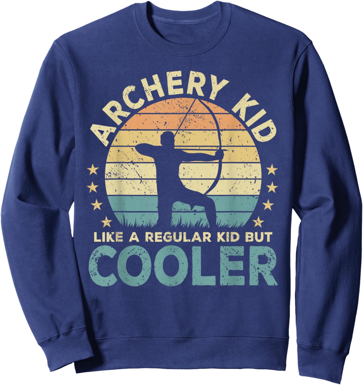 Archery Kid Archer Funny Bow And Arrow Sweatshirt - Sweatshirt | Navy