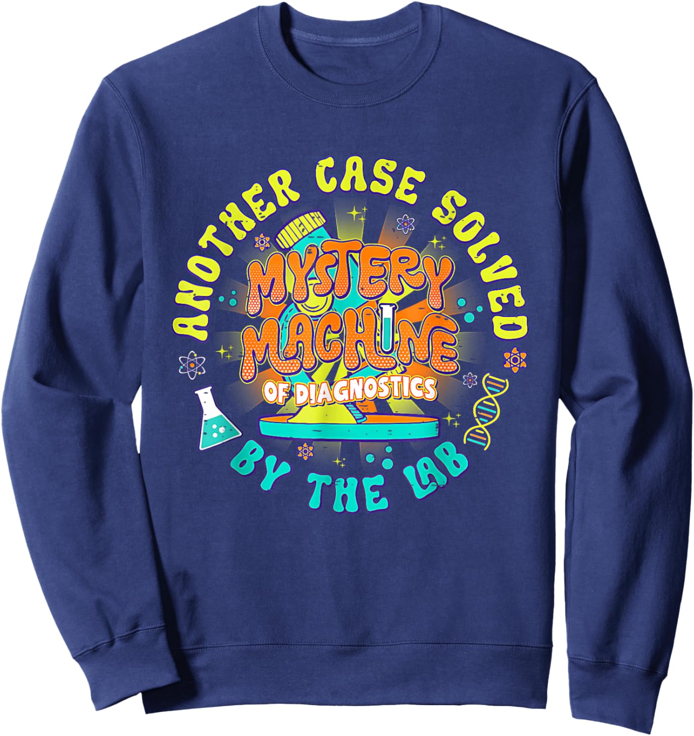 Another Case Solved By The Lab Week 2025 Mystery Machine Sweatshirt - Sweatshirt | Navy