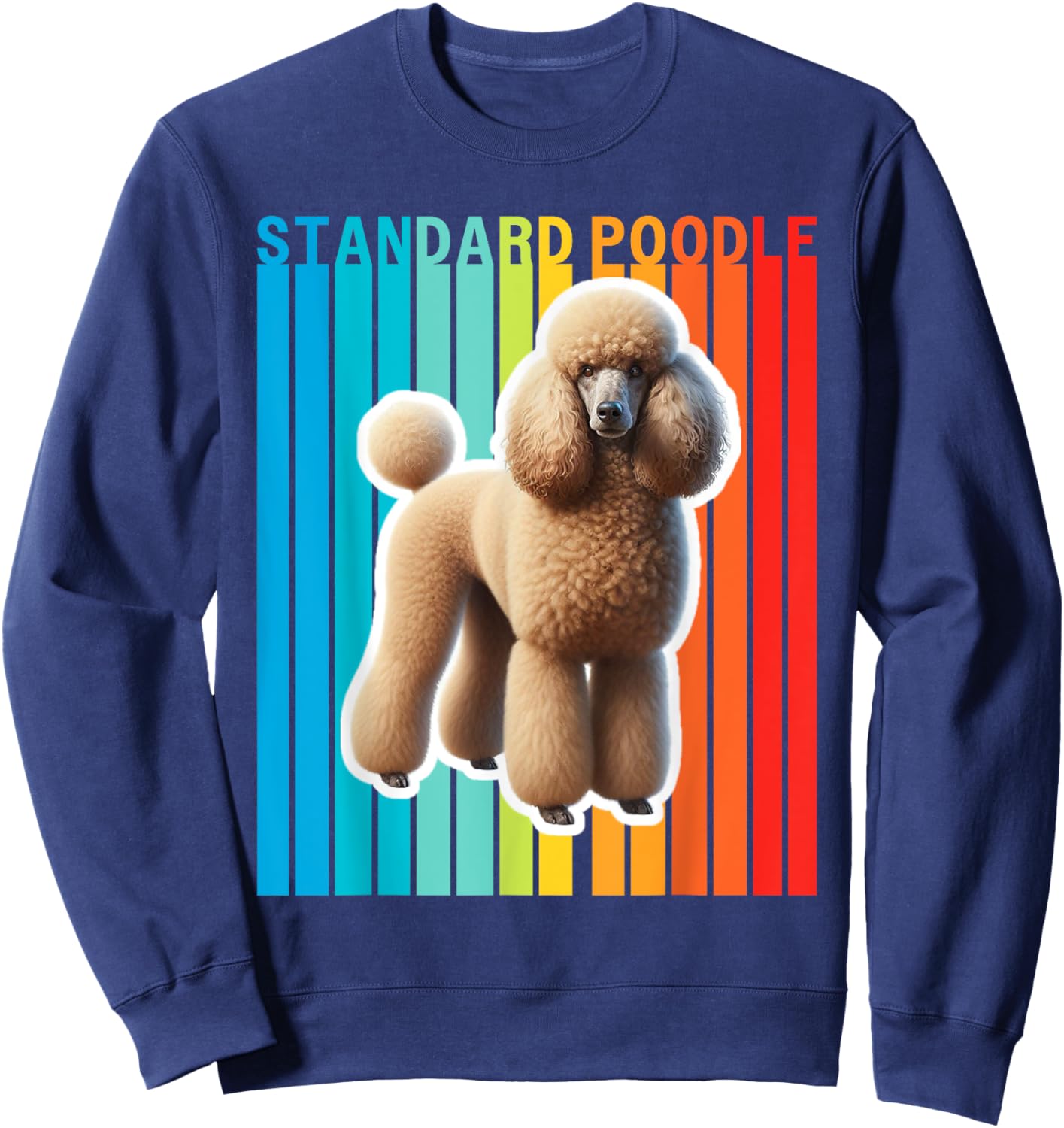 Colorful Standard Poodle Sweatshirt - Sweatshirt | Navy