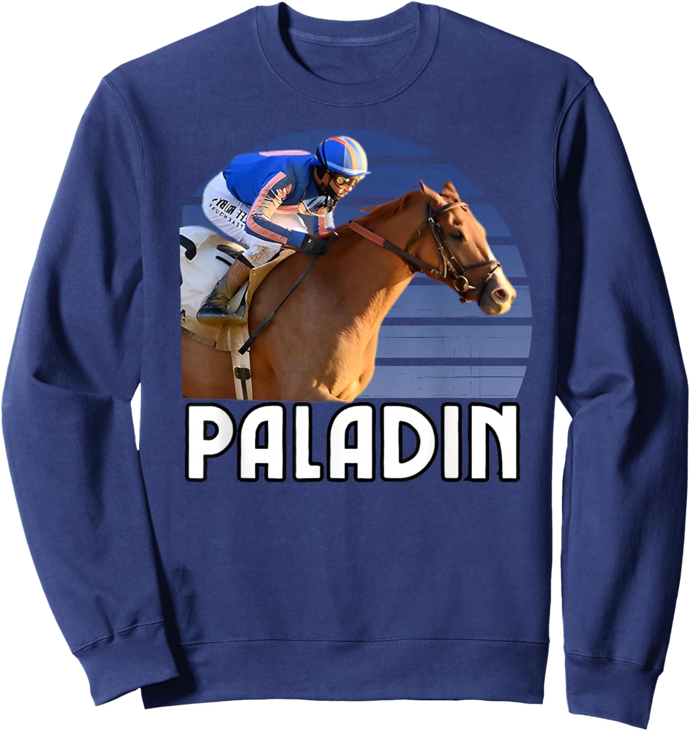 Paladin Cheval, Course de Chevaux, Santa Anita, Del Mar, Chevaux Sweatshirt - Sweatshirt | Navy