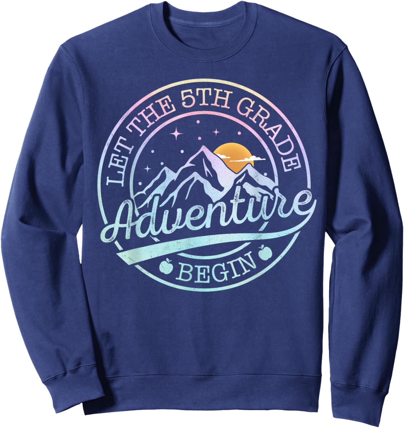 5th Grade Teacher Shirt Boys Let 5th Grade Adventure Begin Sweatshirt - Sweatshirt | Navy