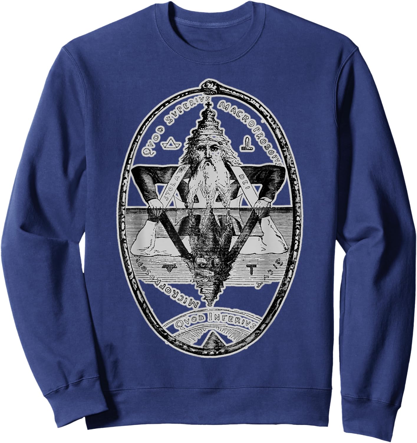 Hermeticism Trismegistus as Above so Below Hermetic Sweatshirt - Sweatshirt | Navy