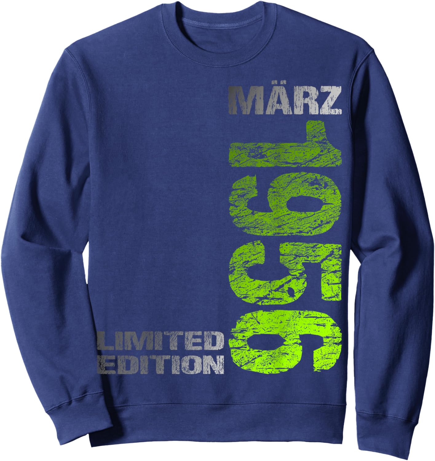 März 1956 Mann Frau 70. Geburtstag Limited Edition Sweatshirt - Sweatshirt | Navy