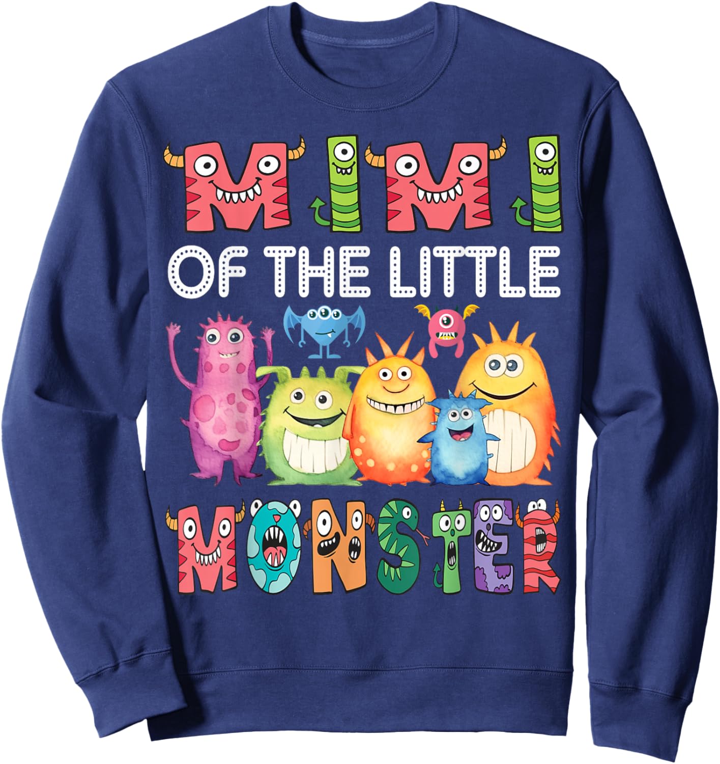 Mimi Of The Little Monster Kids 1St Birthday Party Sweatshirt - Sweatshirt | Navy