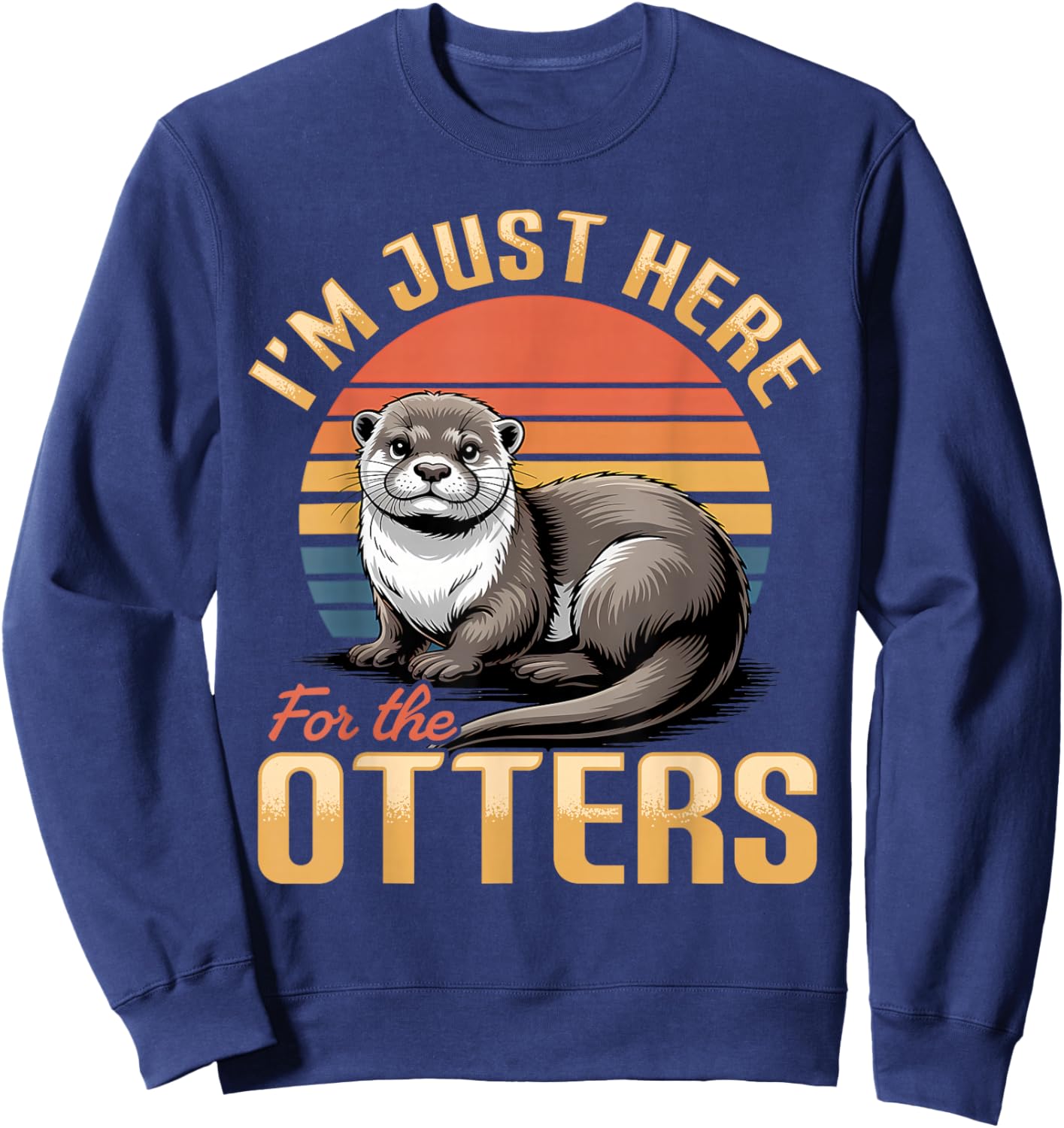 Funny Otter Sweatshirt - Sweatshirt | Navy