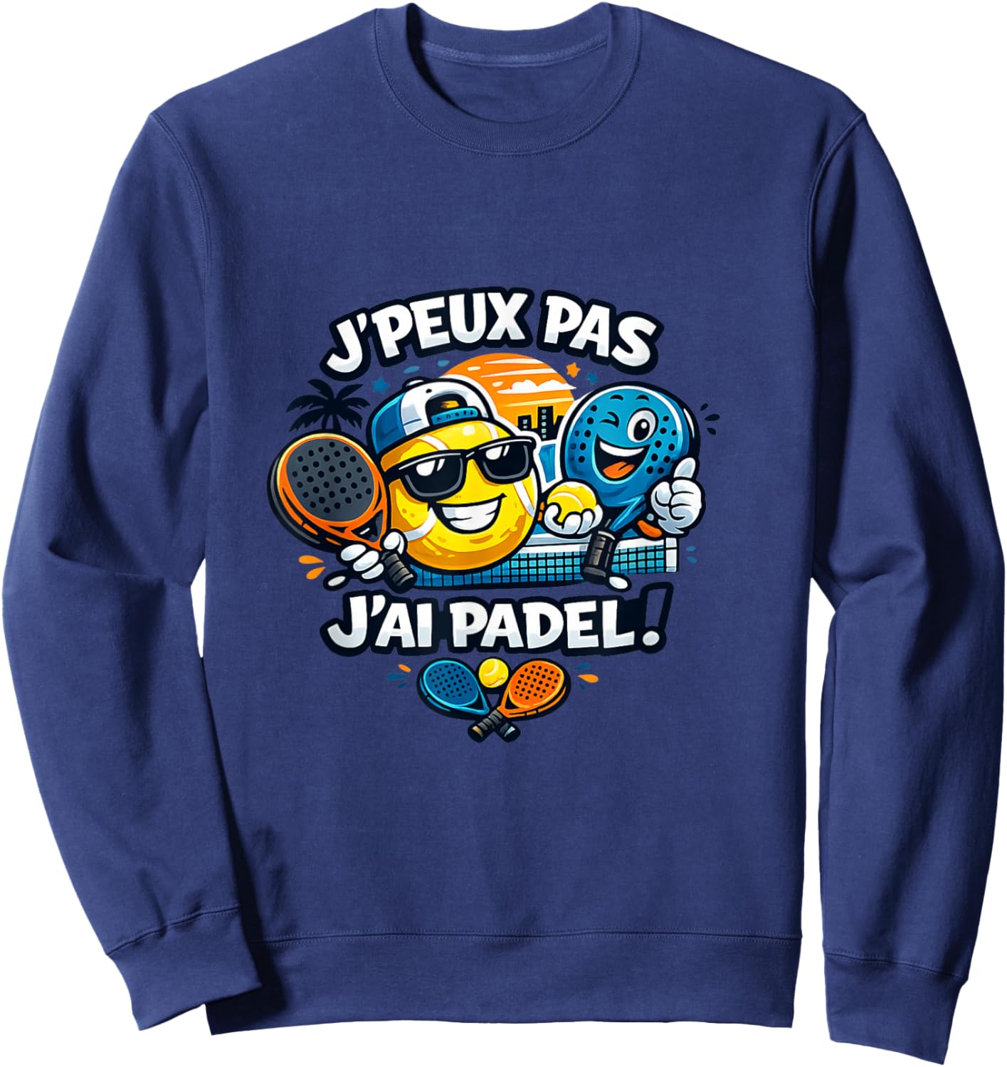 J'peuX Pas J'Ai Padel Sweatshirt - Sweatshirt | Navy