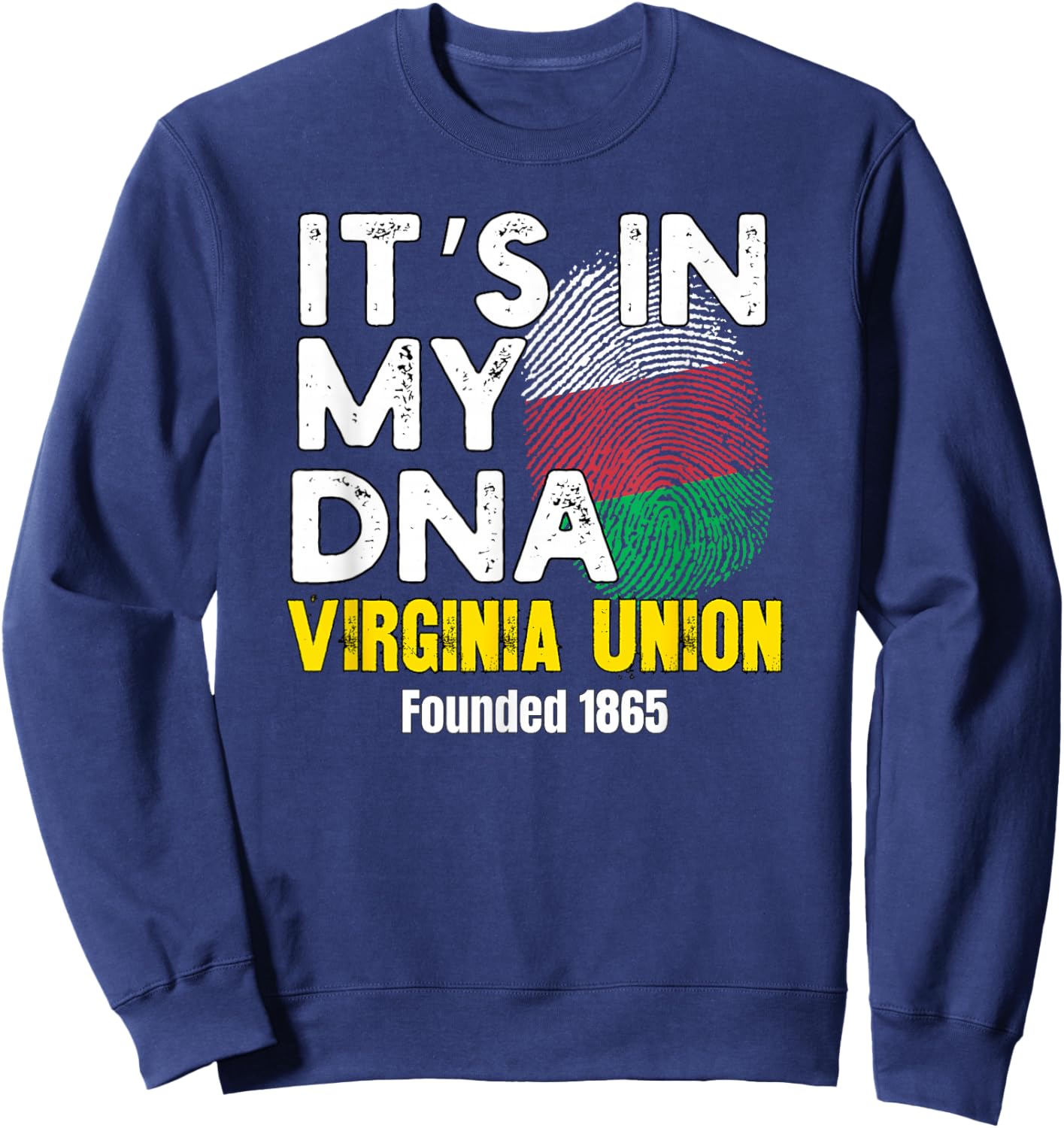 Virginia Union, VUU, Souvenir HBC Urban Apparel Sweatshirt - Sweatshirt | Navy