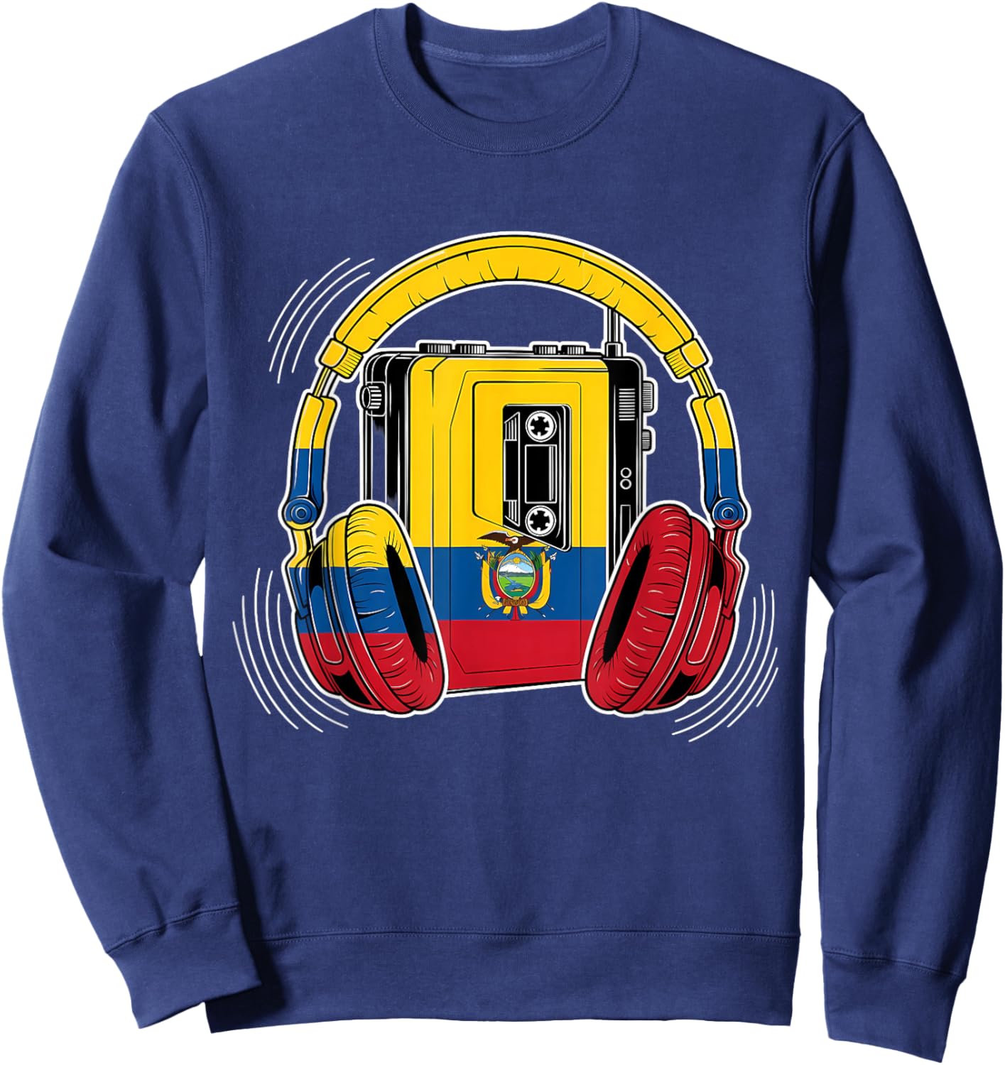 Drapeau de l'Équateur Racines équatoriennes Sweatshirt - Sweatshirt | Navy