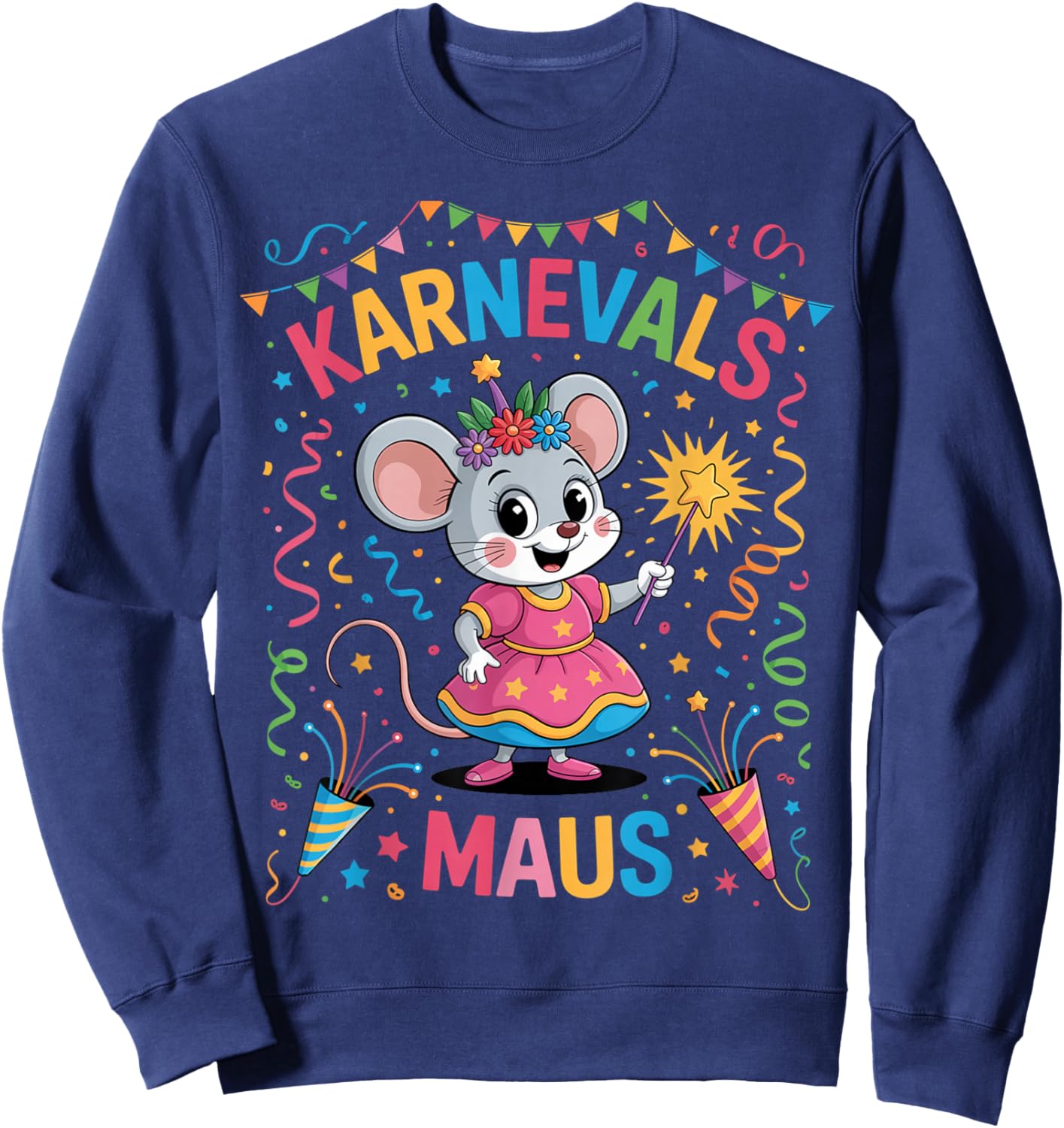 Carnival Mouse Women's Costume Replacement Cologne Carnival Sweatshirt - Sweatshirt | Navy