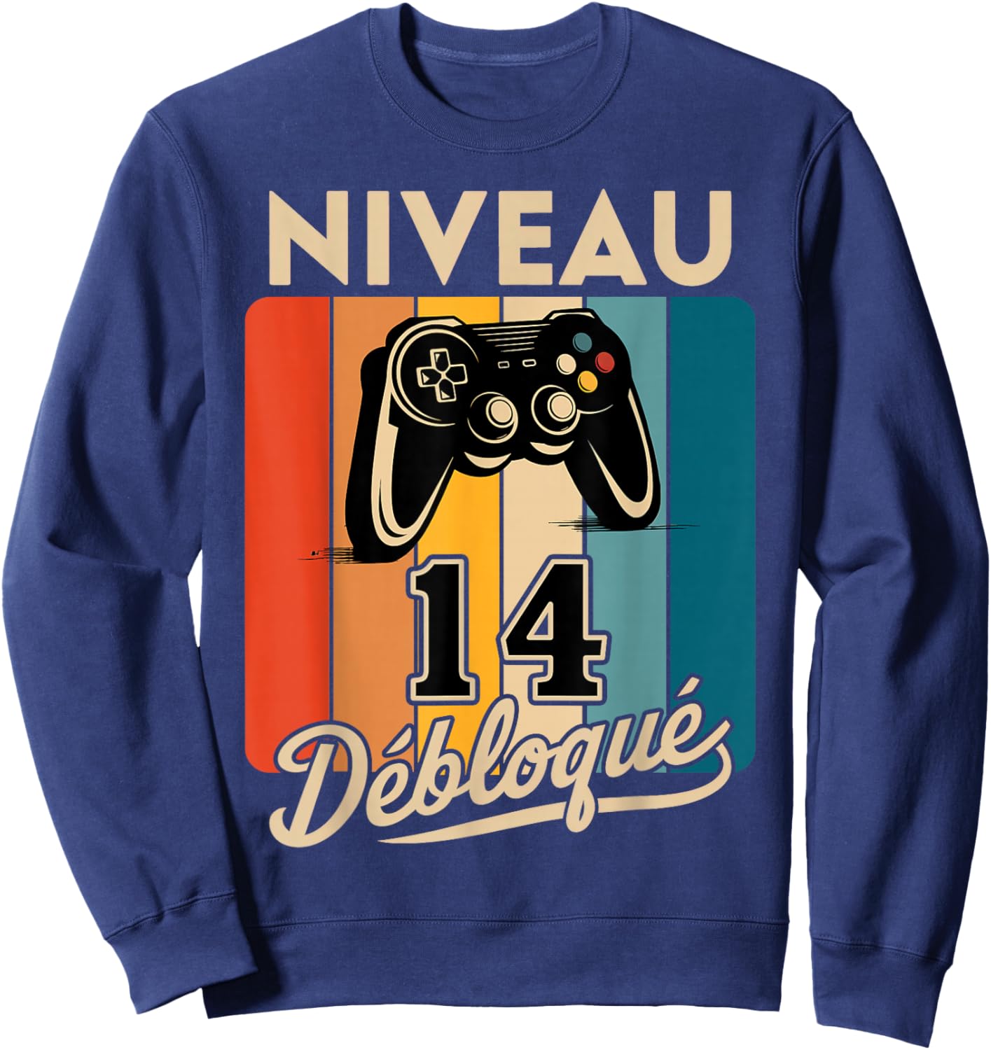 Level 14 Boy 2012 Birthday Gamer Level 14 Boy Sweatshirt - Sweatshirt | Navy