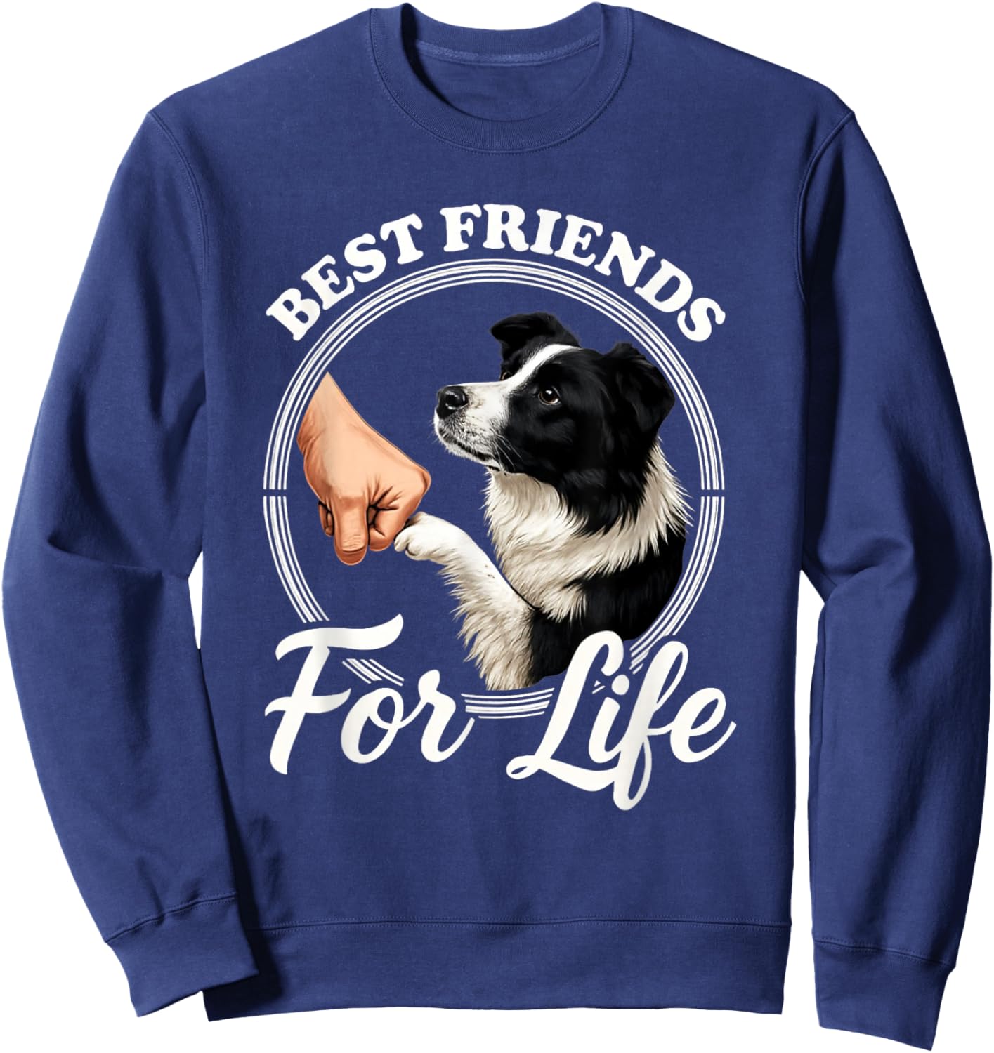 Border Collie Lover Design Border Collie Dog Sweatshirt - Sweatshirt | Navy