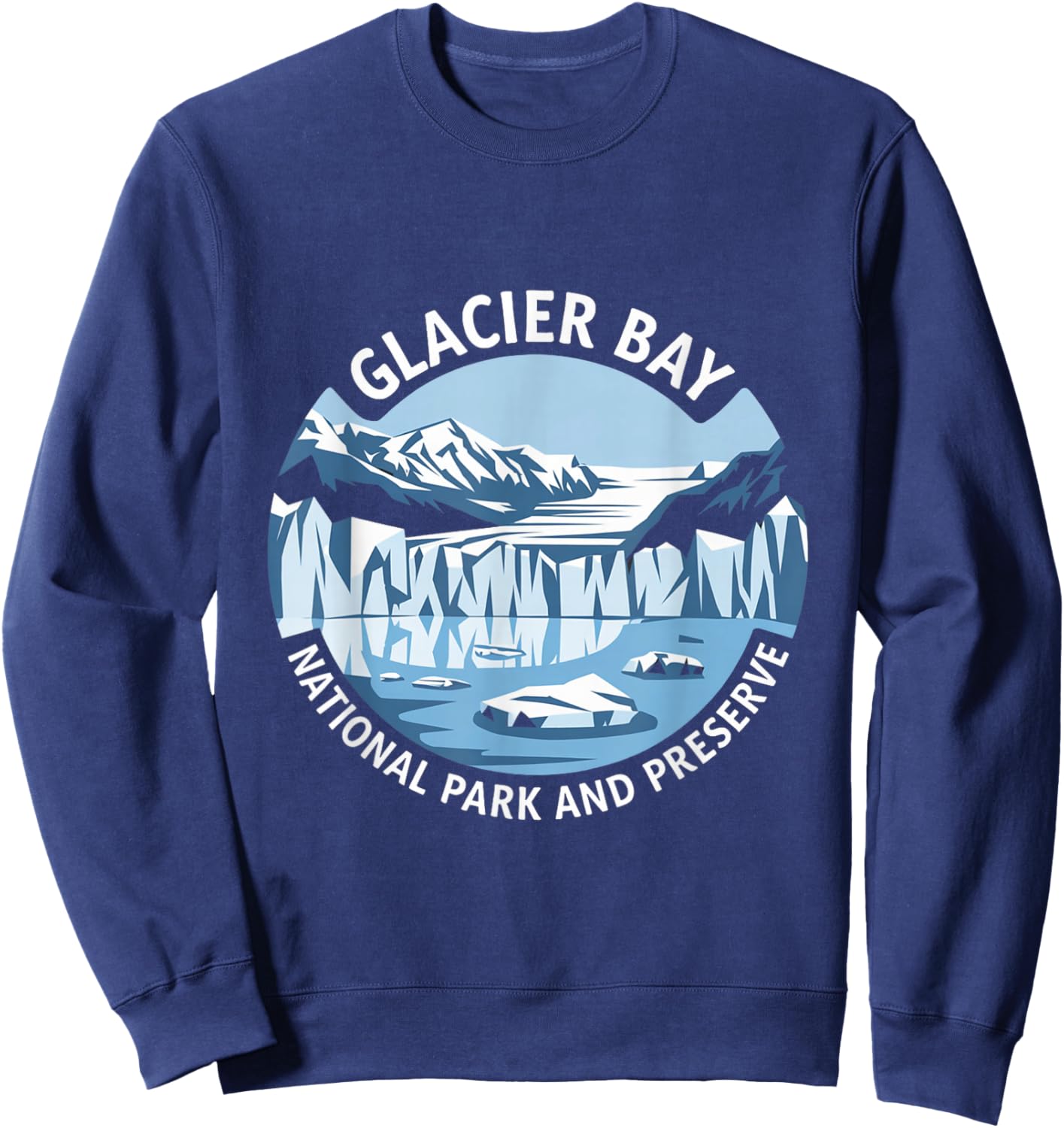 Glacier Bay National Park and Preserve Alaska Sweatshirt - Sweatshirt | Navy