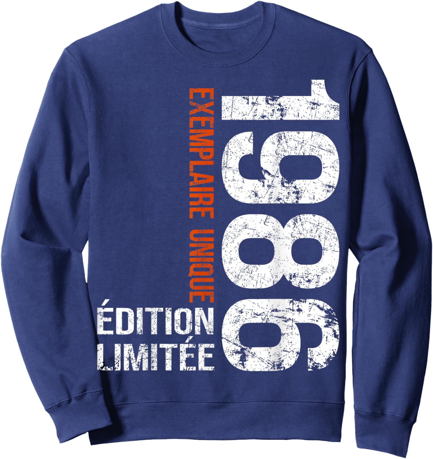Vintage 1986 Gift 40 Years Man Birthday Humour Sweatshirt - Sweatshirt | Navy