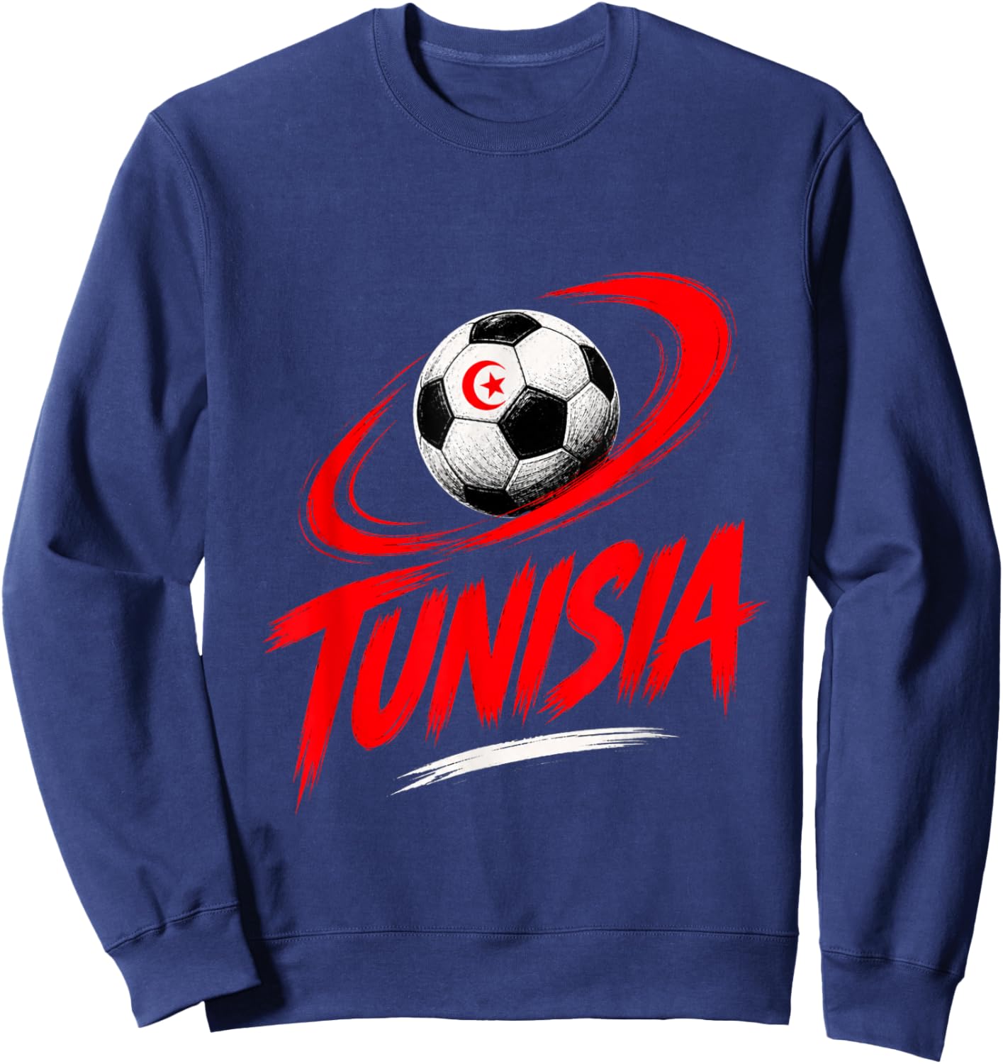 Tunisie Football Vibes Été Sweatshirt - Sweatshirt | Navy