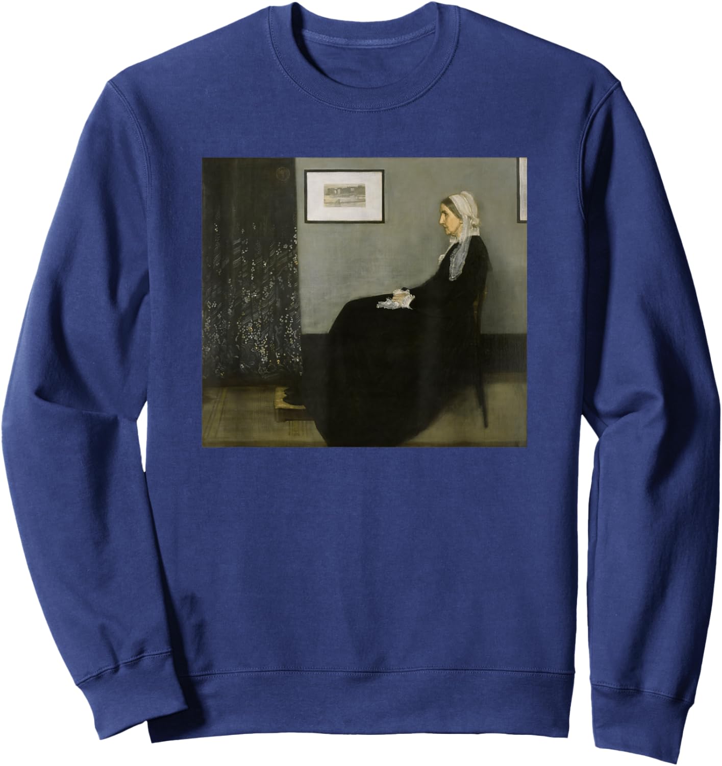 Whistler's Mother by James Whistler (1871) Sweatshirt - Sweatshirt | Navy