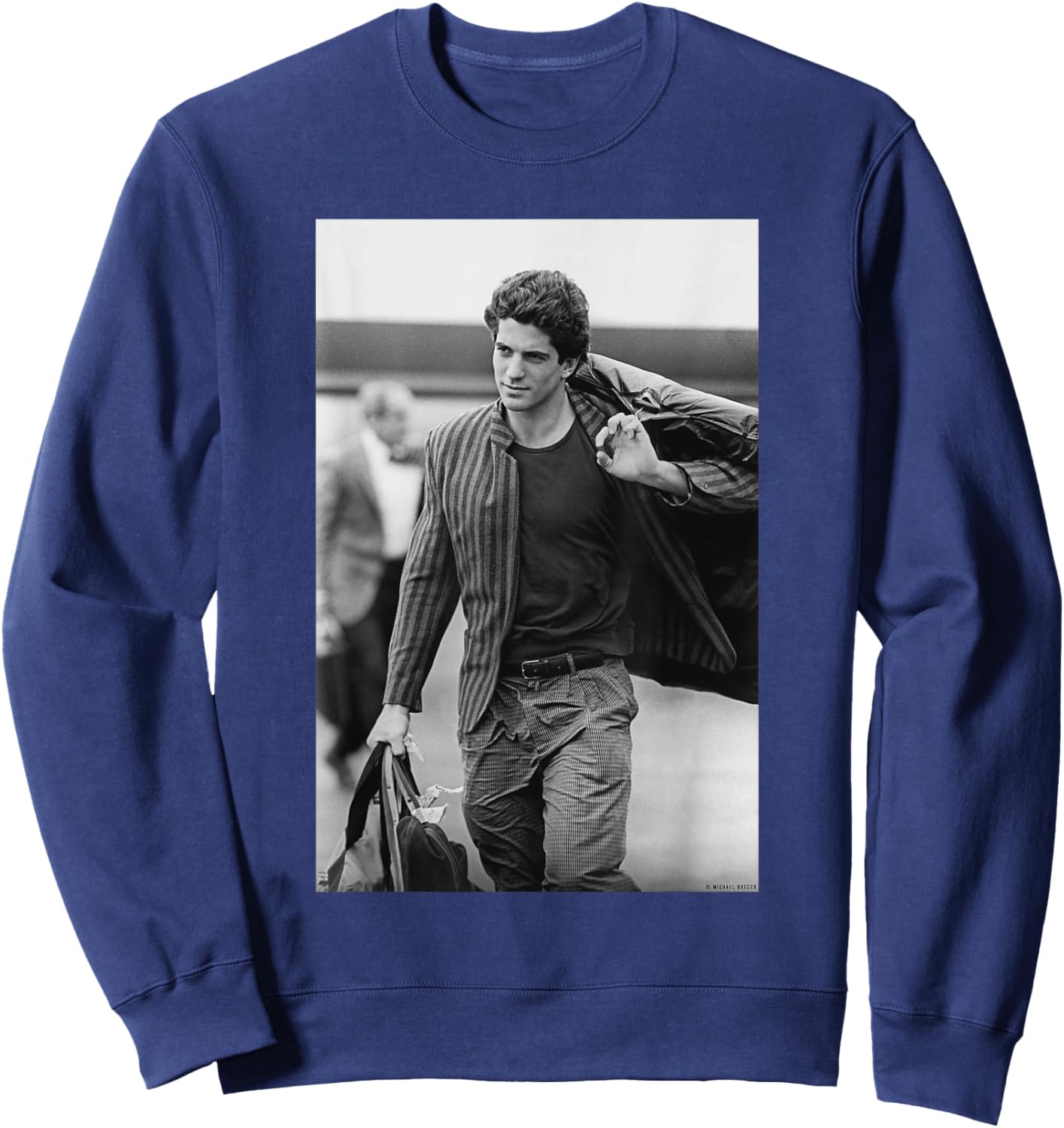 JFK Jr John F Kennedy at Shriver Wedding by Michael Grecco Sweatshirt - Sweatshirt | Navy