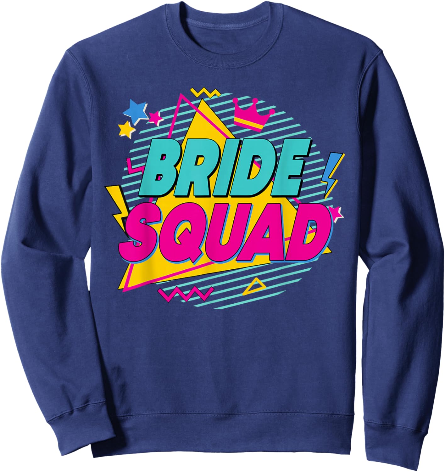 Bride Squad 90s Bach Crew Desert Bachelorette Matching Sweatshirt - Sweatshirt | Navy