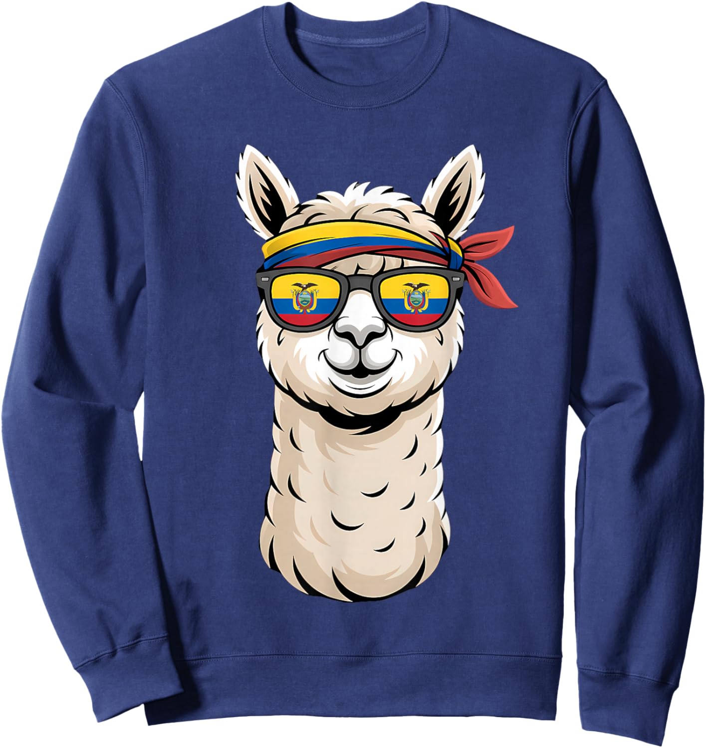 Drapeau de l'Équateur Fierté équatorienne Sweatshirt - Sweatshirt | Navy