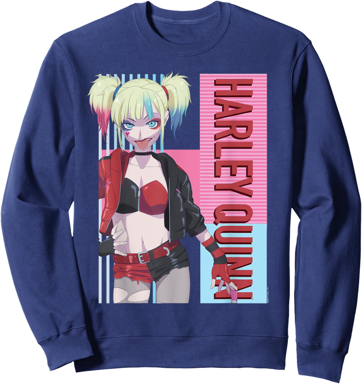 Suicide Squad Isekai Harley Quinn Sweatshirt - Sweatshirt | Navy