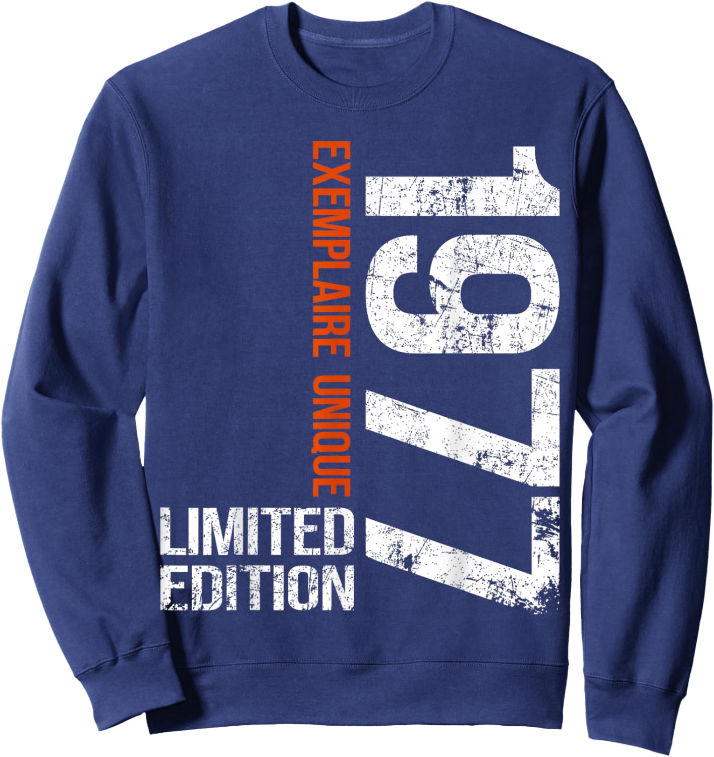 48th Anniversary 1977 Vintage 48 Years Old Men Vintage 1977 Sweatshirt - Sweatshirt | Navy