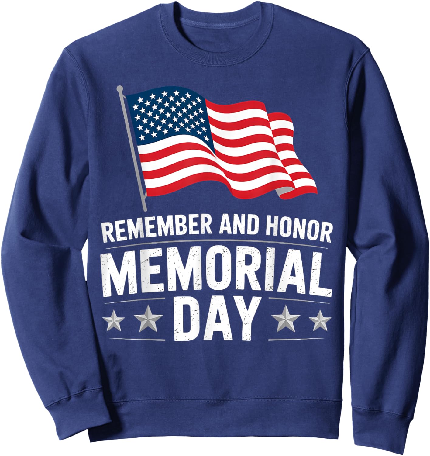 Remember Honor America Flag Men Women Kids Teen Sweatshirt - Sweatshirt | Navy