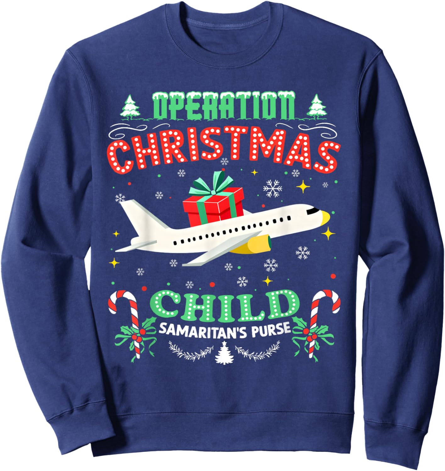 Operation Christmas Child Funny Family Matching Xmas Sweatshirt - Sweatshirt | Navy